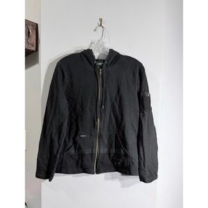 Lauren jeans company Ralph Lauren black hoodie sweatshirt jacket size small.